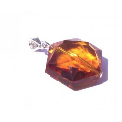 Hexagon Sunset Andara Crystal Pendant